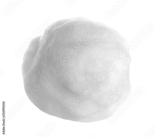 Obraz na plátně One snowball isolated on white,with clipping path, series