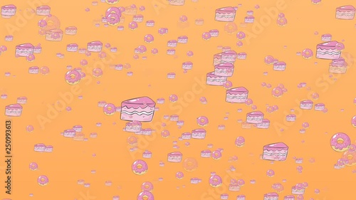 Dripping cakes in the sky