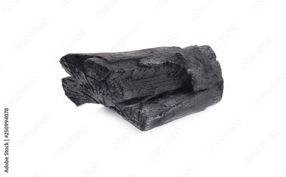 Coal on Isolated White Background Coal on Isolated White Background