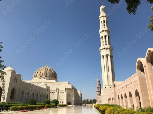 The Sultan Qaboos Grand Mosque in Muscat, Oman	