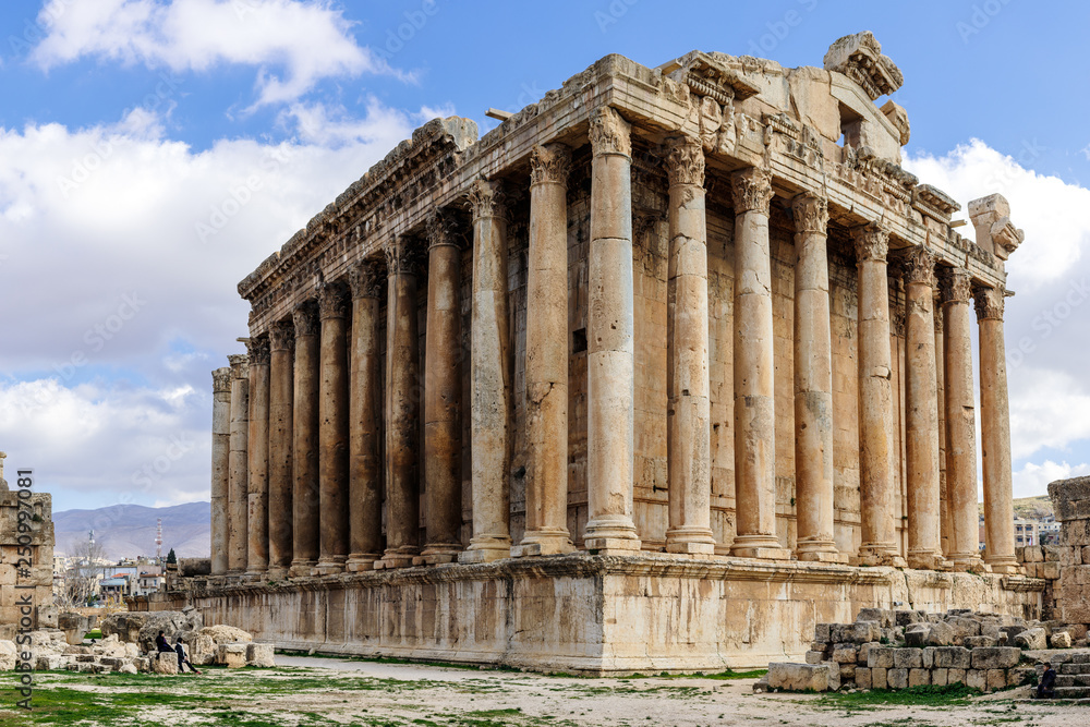 Obraz premium Temple de Bacchus, Baalbek, liban