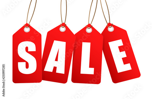 Red price labels. Sale Icon.