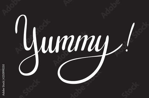 Yummy lettering designs