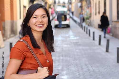 Foto Asian woman in the city