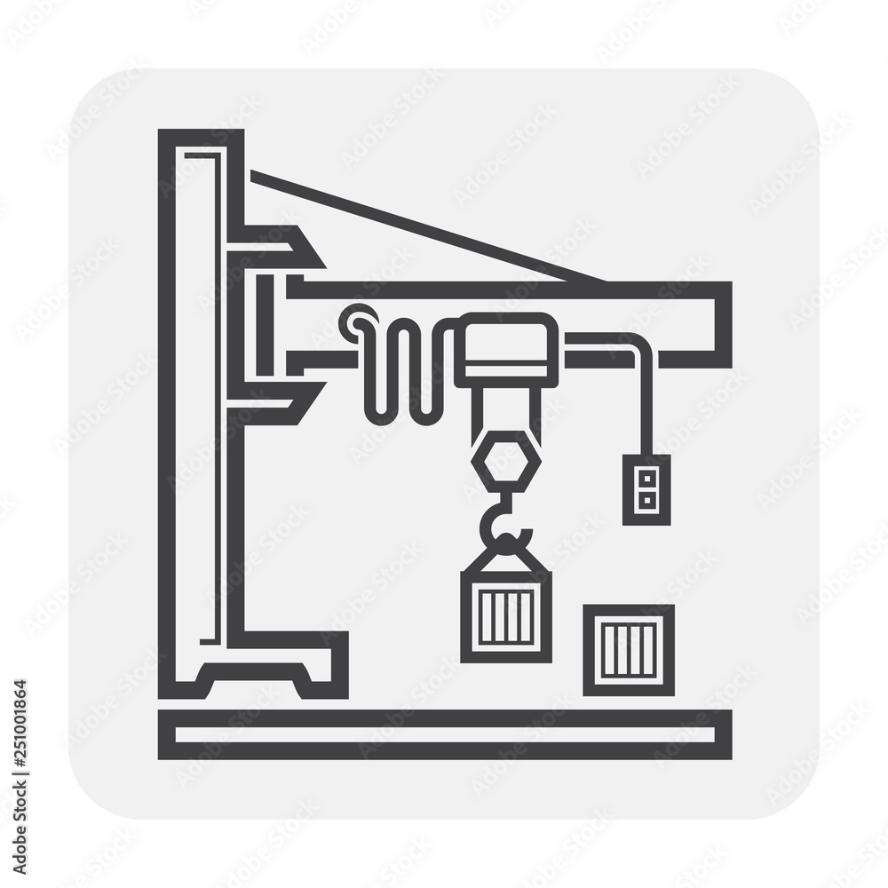 overhead crane icon Stock Vector Adobe Stock
