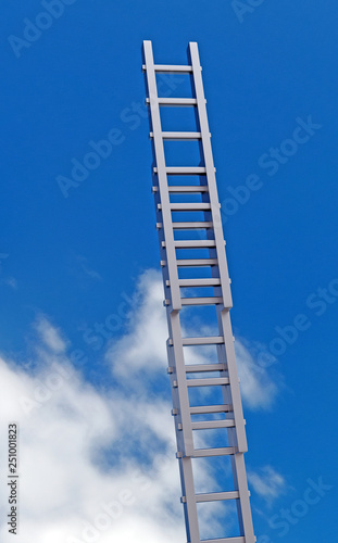 3d rendering of ladder of success