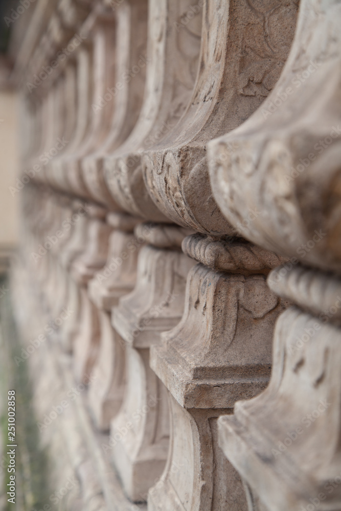 Obraz premium stone balustrade form a pattern