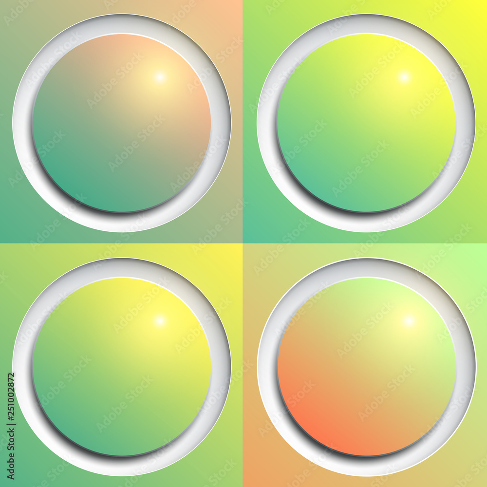 Shiny web buttons as abstract vector background