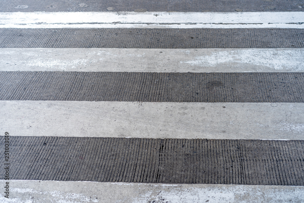 Fototapeta premium close up Crosswalk on the street.
