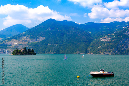 Lake Como with mountain views