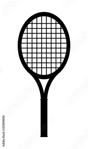 テニスラケットのシルエット Stock イラスト Adobe Stock