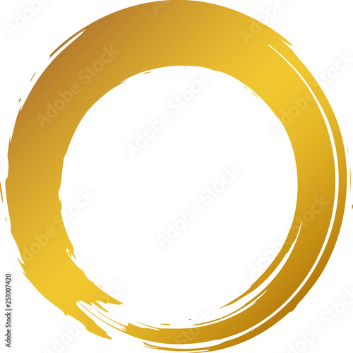 丸　円　金　筆文字