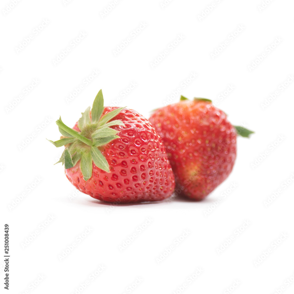 Premium Ripe Strawberry isolate on white background Premium Ripe Strawberry isolate on white background