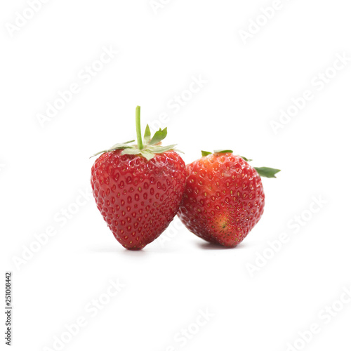 Wallpaper Mural Premium Ripe Strawberry isolate on white background Torontodigital.ca