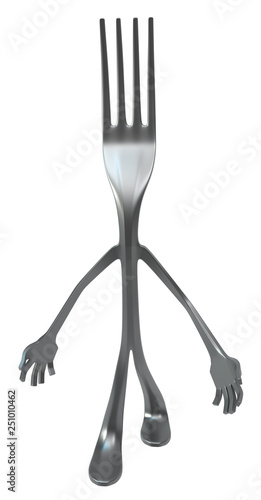 Fork Metal Figure
