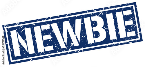 newbie square grunge stamp