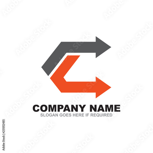 Free Download C letter logo design vector template - GFXLoad