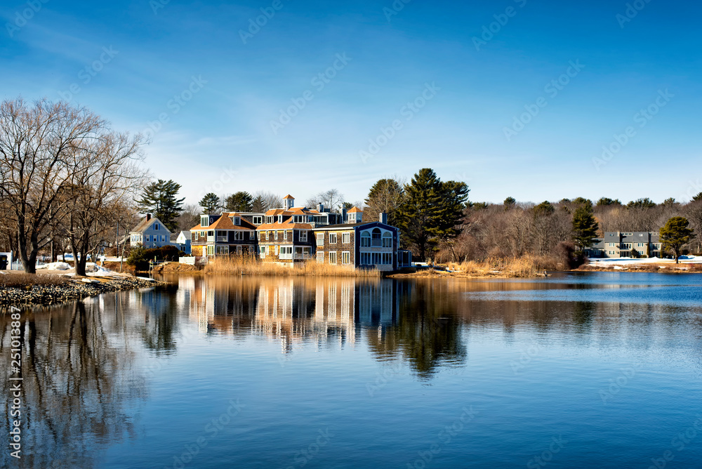 Kennebunkport Maine Winter Batson River Kennebunkport Maine Winter Batson River
