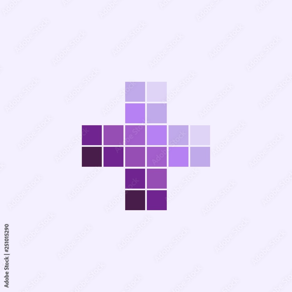 Obraz premium Purple monochromatic color plus design