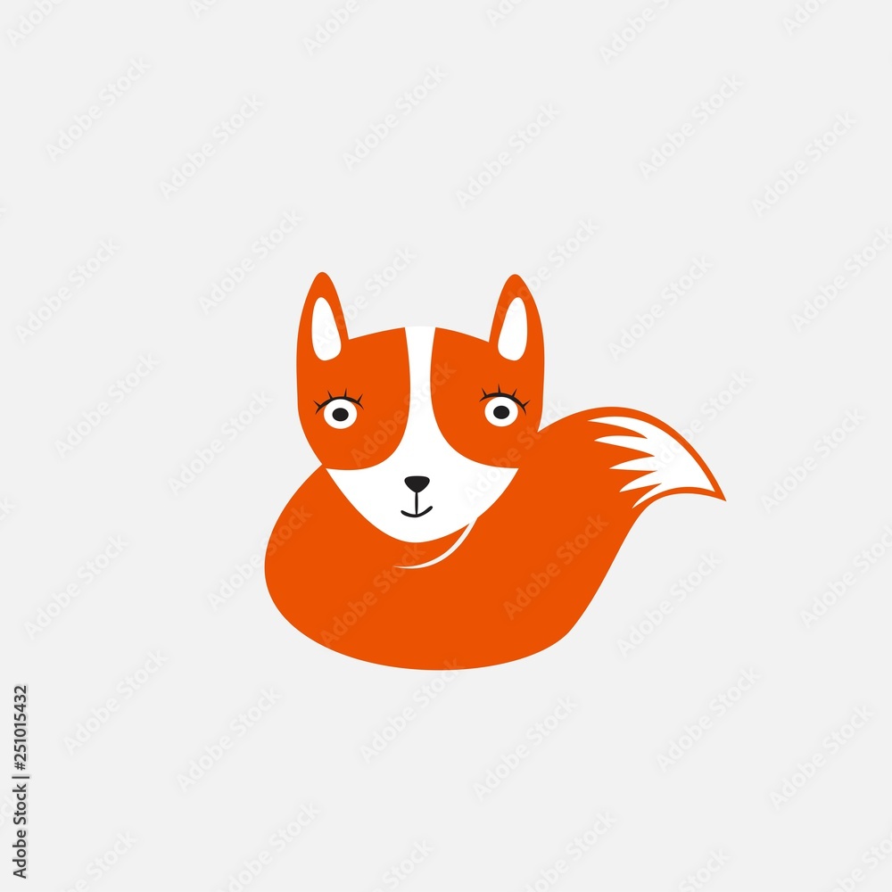 unique fox logo design unique fox logo design