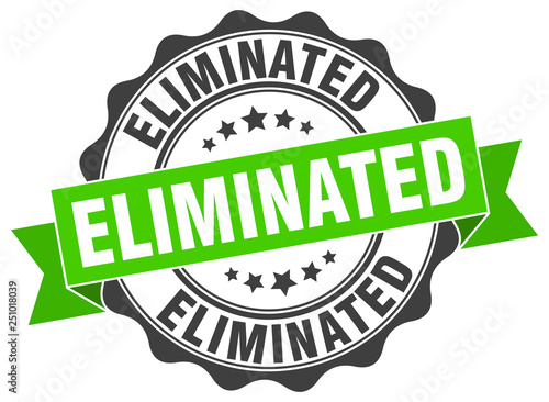 eliminated stamp. sign. seal