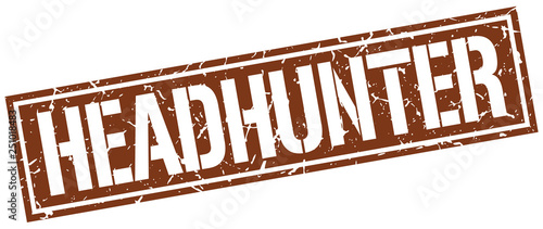 headhunter square grunge stamp