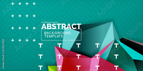 Triangular low poly background design