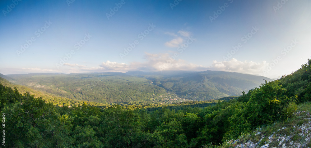 Fototapeta premium view of mountains