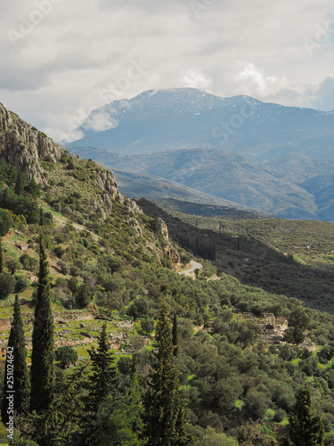 Road trip to Delphi.Europe, Greece.