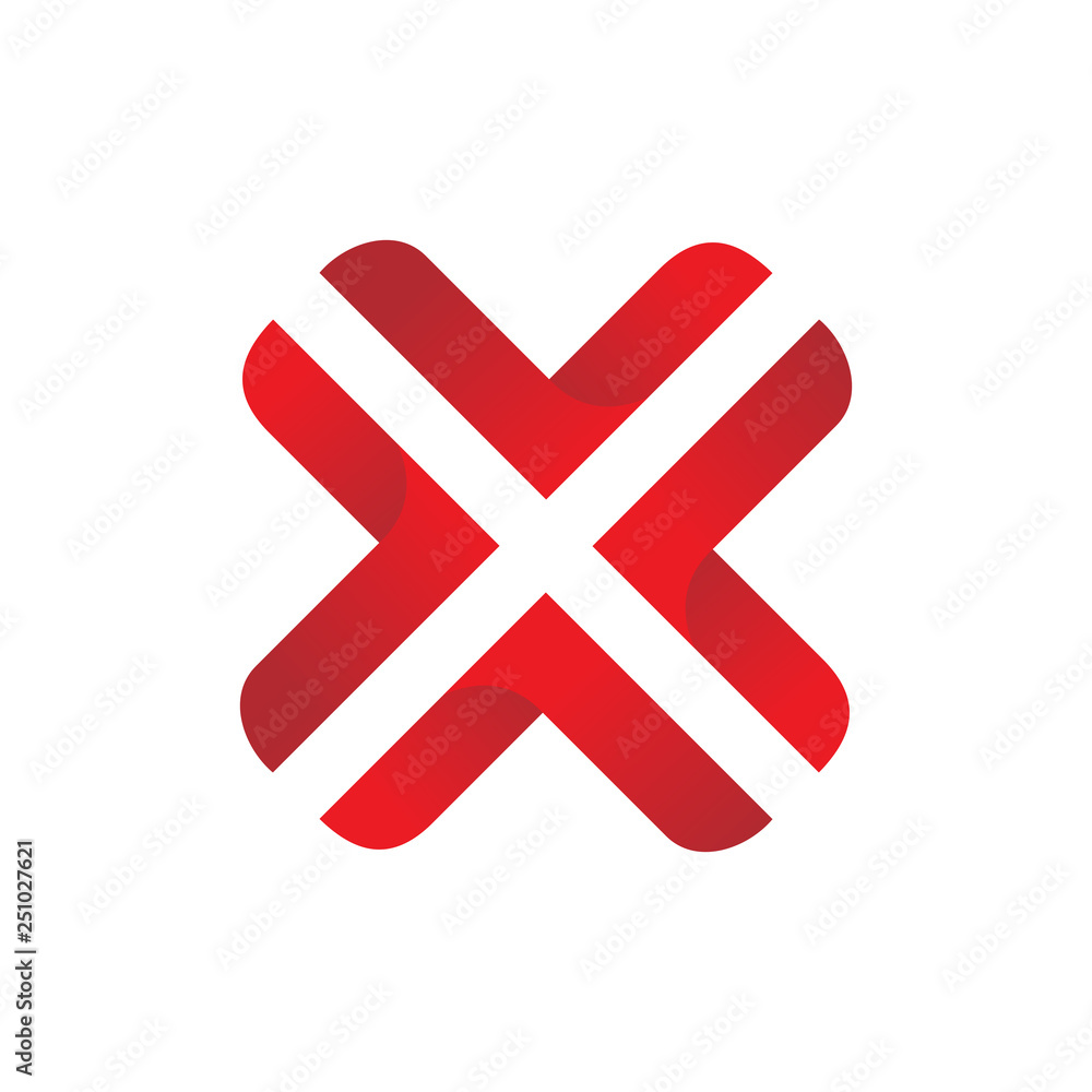 X letter logo design vector template X letter logo design vector template