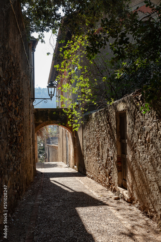 narrow medieval street