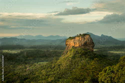 View of Sigiriya Rock in the morning photo