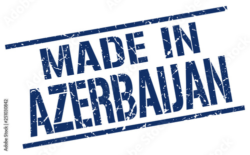 made in Azerbaijan stamp