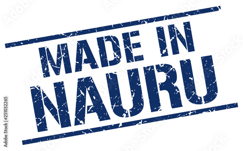 made in Nauru stamp