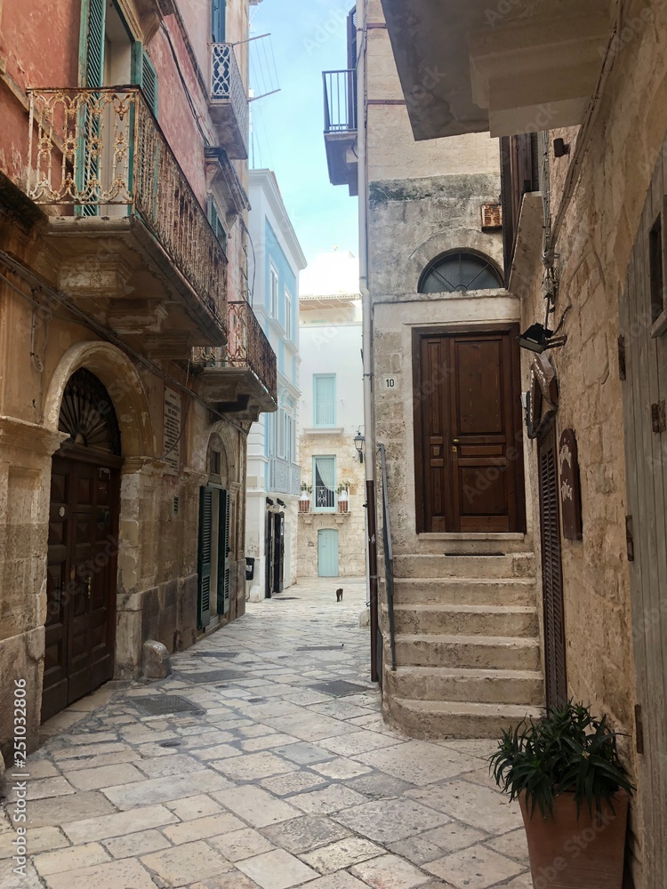 Obraz premium narrow street in Italy in Pulgia