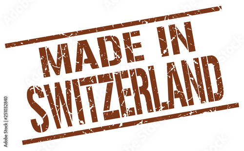 made in Switzerland stamp