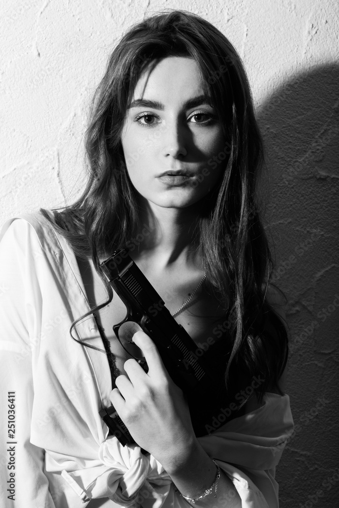 girl with gun