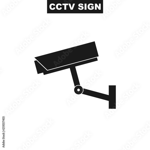 CCTV vector icon. Illustration of video surveillance icon