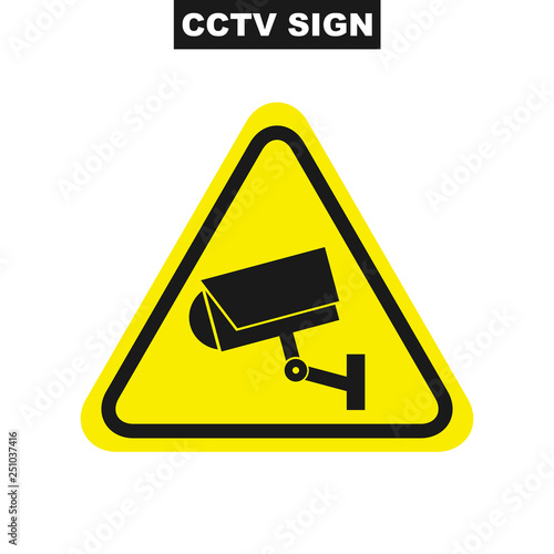 CCTV vector icon. Illustration of video surveillance icon