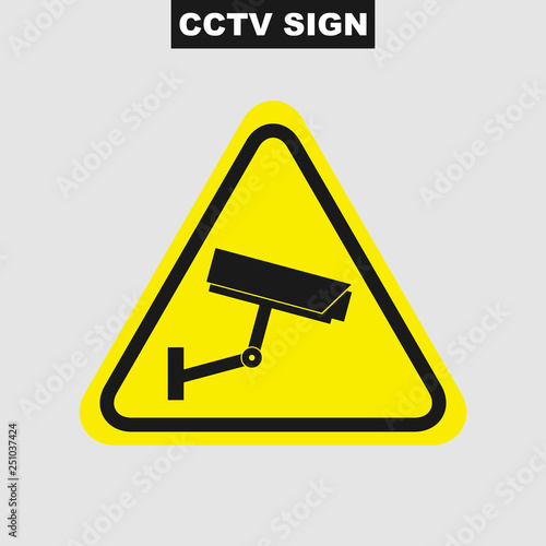 CCTV vector icon. Illustration of video surveillance icon
