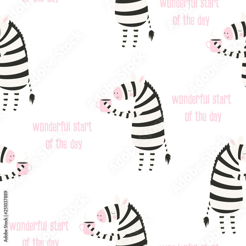 cute pattern zebra