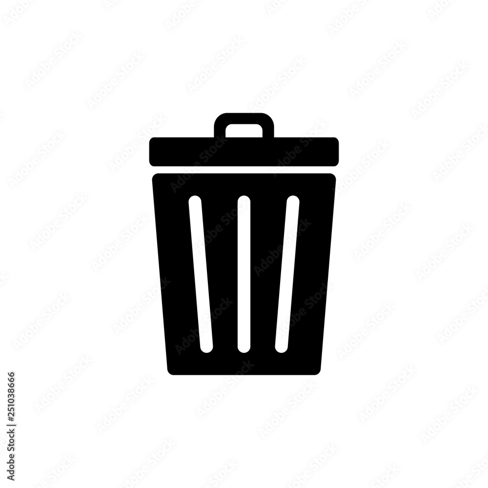 Trash icon. trash can icon. Delete icon vector Trash icon. trash can icon. Delete icon vector