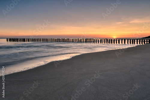 Baltic Sea sunrise  Hel Peninsula  Cha  upy  Poland