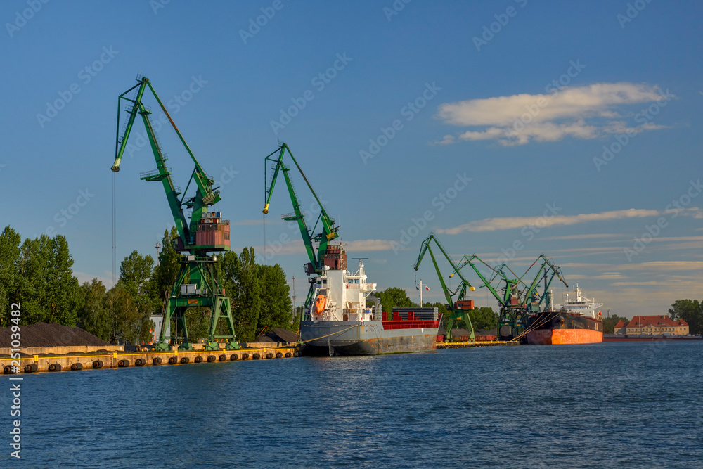 Port of Gdansk, coal quay, Gdansk, Poland