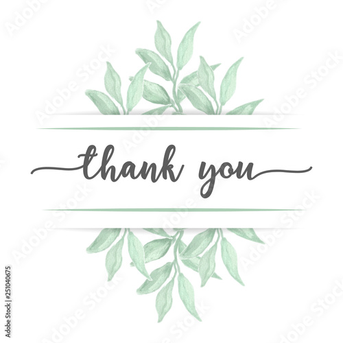 Wallpaper Mural watercolor leaf frame background vector Torontodigital.ca