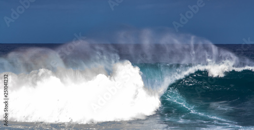 close up pic from waves at tenerife island