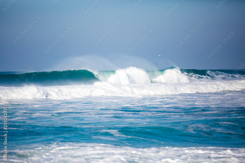 Vagues déferlantes sur la plage Vagues déferlantes sur la plage