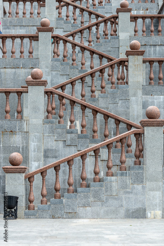 Grand stone stairs in Vitebsk, Belarus photo