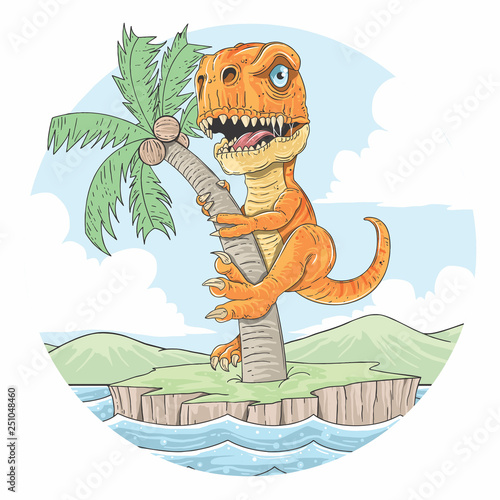 T REX SUMMER LAND VECTOR