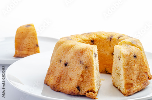 Homemade cake in the form of a ring